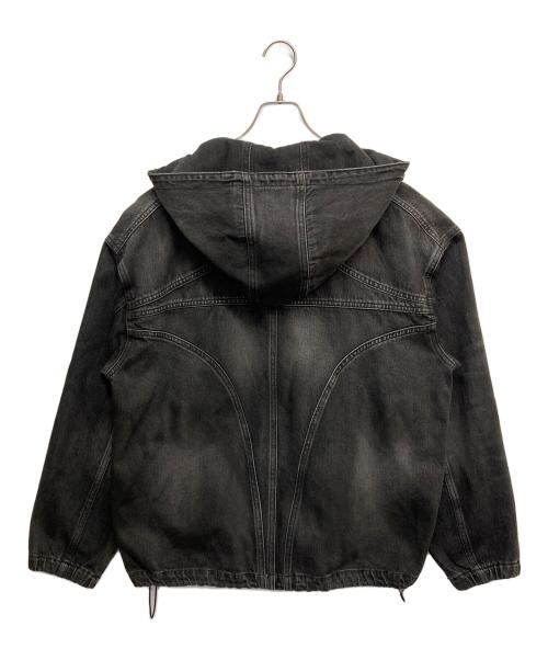 THUG CLUB（サグ クラブ）THUG CLUB (サグ クラブ) BASIC EMBLEM DENIM JACKET ブラック サイズ:2の古着・服飾アイテム