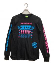 HUF（ハフ）の古着「ロングスリーブプリントカットソー」｜ブラック