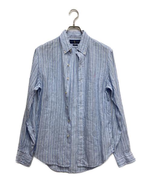 RALPH LAUREN（ラルフローレン）RALPH LAUREN (ラルフローレン) ストライプシャツ ブルー サイズ:XSの古着・服飾アイテム
