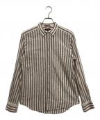 PAUL SMITHポールスミス）の古着「リネン混シャツ」｜ブラウン
