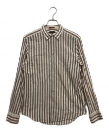 PAUL SMITH（ポールスミス）の古着「リネン混シャツ」｜ブラウン