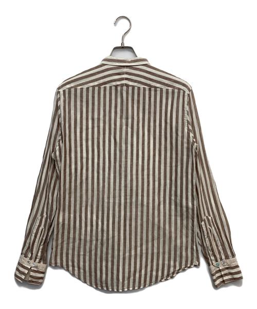 PAUL SMITH（ポールスミス）Paul Smith (ポールスミス) リネン混シャツ ブラウン サイズ:Mの古着・服飾アイテム