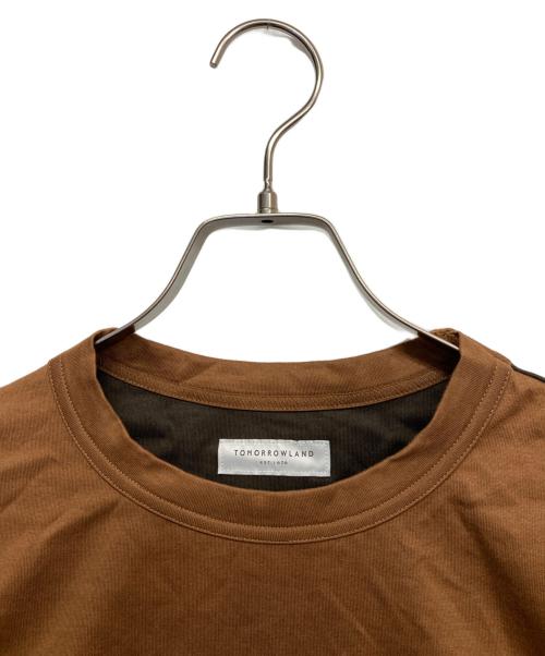 TOMORROW LAND（トゥモローランド）TOMORROW LAND (トゥモローランド) コットン ストライプ シャツコンビデザインプルオーバー ブラウン サイズ:XS 未使用品の古着・服飾アイテム