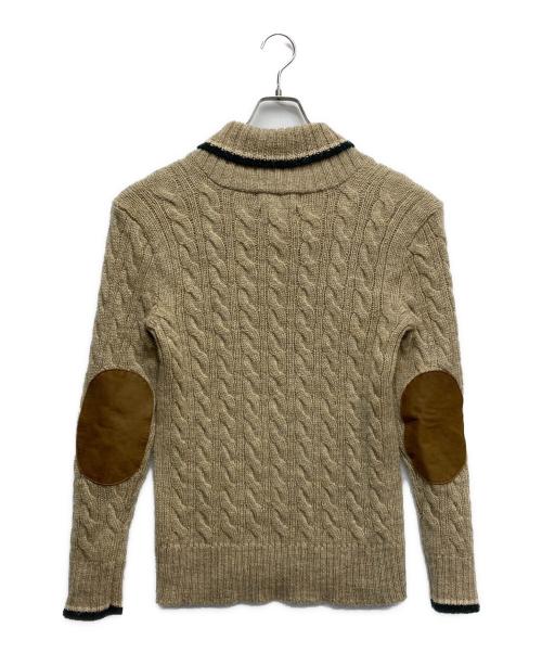 POLO RALPH LAUREN（ポロ・ラルフローレン）POLO RALPH LAUREN (ポロ・ラルフローレン) ショールカラーニット ブラウン サイズ:Sの古着・服飾アイテム