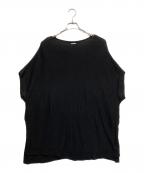 IENAイエナ）の古着「コットンギマポンチョ プルオーバー」｜ブラック