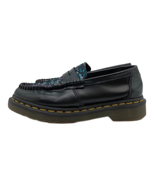 Dr.Martens（ドクターマーチン）Dr.Martens (ドクターマーチン) PENTON FLORAL JACQUARD LOAFERS ブラック サイズ:UK4/US6/EU37の古着・服飾アイテム