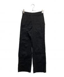 theory luxe（セオリーリュクス）の古着「コットンポリウレタン バックシャーリングスリムテーパードパンツ」｜ブラック