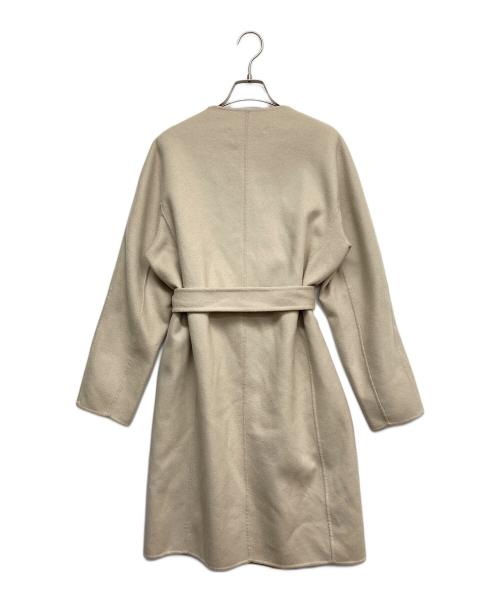 theory luxe（セオリーリュクス）theory luxe (セオリーリュクス) ノーカラーウールコート ベージュ サイズ:38の古着・服飾アイテム