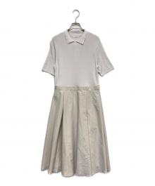 AMACA（アマカ）の古着「布帛コンビニットワンピース」｜ピンク