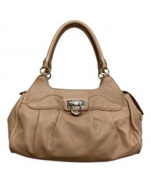 Salvatore Ferragamo（サルヴァトーレ フェラガモ）の古着「ガンチーニハンドバッグ」｜ピンク