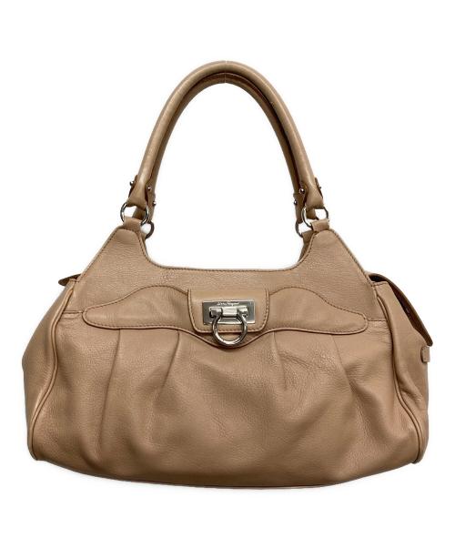 Salvatore Ferragamo（サルヴァトーレ フェラガモ）Salvatore Ferragamo (サルヴァトーレ フェラガモ) ガンチーニハンドバッグ ピンクの古着・服飾アイテム