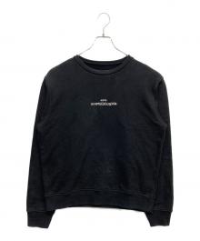 Maison Margiela（メゾンマルジェラ）の古着「逆さ ロゴ スウェット」｜ブラック