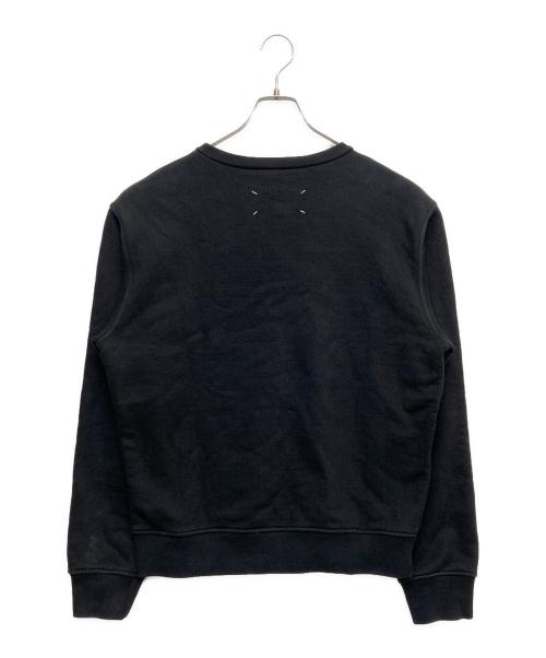 Maison Margiela（メゾンマルジェラ）Maison Margiela (メゾンマルジェラ) 逆さ ロゴ スウェット ブラック サイズ:48の古着・服飾アイテム