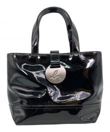 agnes b voyage（アニエスベーボヤージュ）の古着「エナメルハンドバッグ」｜ブラック