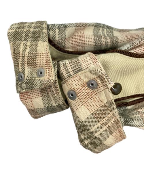 AiE（エーアイイー）AiE (エーアイイー) ウエスタンチェックシャツ ベージュ サイズ:Sの古着・服飾アイテム