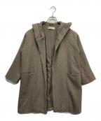 evam evaエヴァムエヴァ）の古着「ラムウールフードコート」｜ブラウン