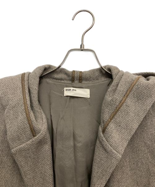 evam eva（エヴァムエヴァ）evam eva (エヴァムエヴァ) ラムウールフードコート ブラウン サイズ:1の古着・服飾アイテム