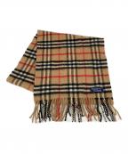 Burberry'sバーバリーズ）の古着「ノバチェックカシミヤマフラ-」｜ブラウン