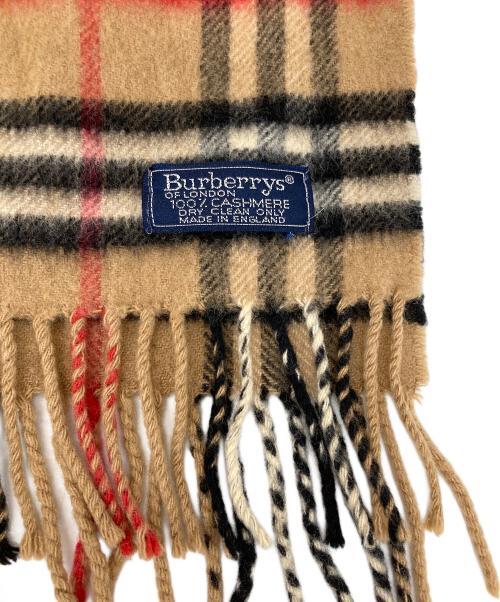 Burberry's（バーバリーズ）Burberry's (バーバリーズ) ノバチェックカシミヤマフラ- ブラウンの古着・服飾アイテム