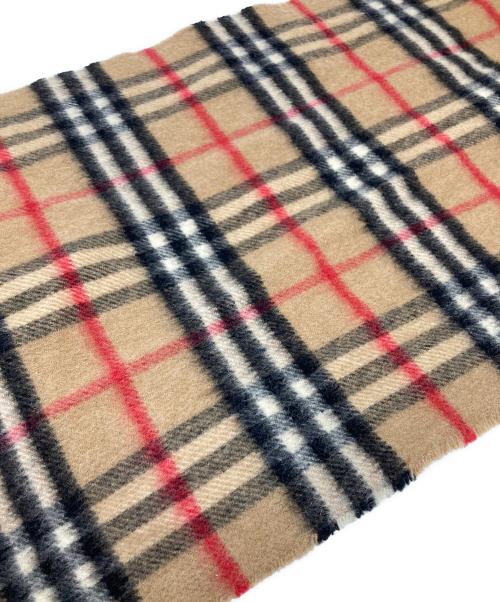 Burberry's（バーバリーズ）Burberry's (バーバリーズ) ノバチェックカシミヤマフラ- ブラウンの古着・服飾アイテム