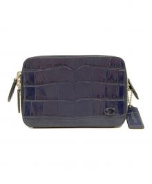 COACH（コーチ）の古着「チャーター クロスボディ 19」｜ネイビー