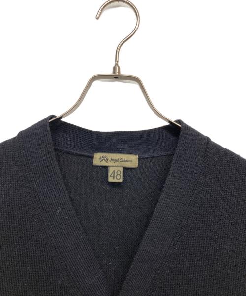 NIGEL CABOURN（ナイジェルケーボン）NIGEL CABOURN (ナイジェルケーボン) WASHABLE WOOLLENS 40s CARDIGAN ブラック サイズ:48の古着・服飾アイテム