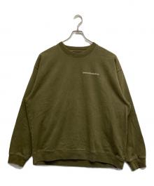 Stockholm Surfboard Club×RHC Ron Herman（ストックホルム サーフボード クラブ×アールエイチシー ロンハーマン）の古着「ロゴ刺繍クルーネックスウェット」｜オリーブ