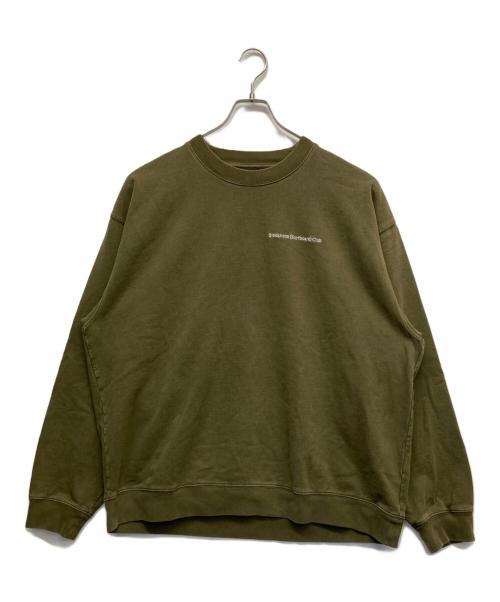 Stockholm Surfboard Club（ストックホルム サーフボード クラブ）Stockholm Surfboard Club (ストックホルム サーフボード クラブ) RHC Ron Herman (アールエイチシー ロンハーマン) ロゴ刺繍クルーネックスウェット オリーブ サイズ:XLの古着・服飾アイテム