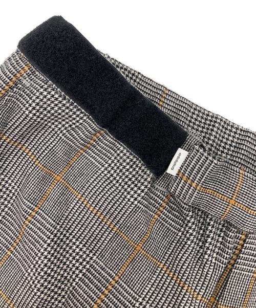 Graphpaper（グラフペーパー）Graphpaper (グラフペーパー) GLENCHECK WOOL COOK PANTS グレー サイズ:Fの古着・服飾アイテム