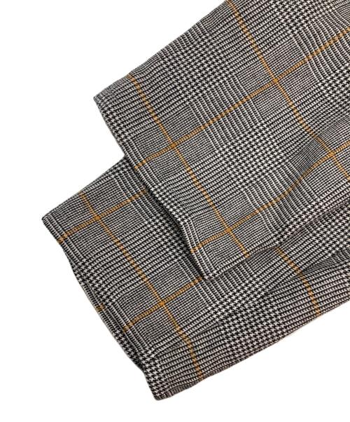 Graphpaper（グラフペーパー）Graphpaper (グラフペーパー) GLENCHECK WOOL COOK PANTS グレー サイズ:Fの古着・服飾アイテム
