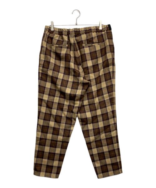 Graphpaper（グラフペーパー）Graphpaper (グラフペーパー) Wool check cook pants ブラウン サイズ:Fの古着・服飾アイテム