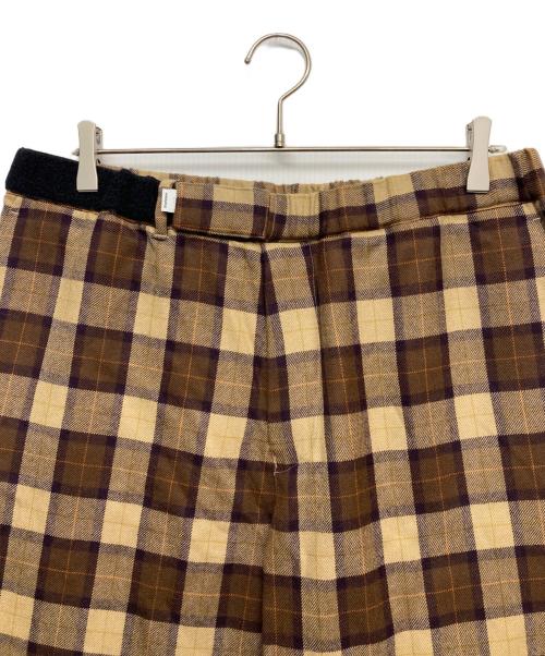 Graphpaper（グラフペーパー）Graphpaper (グラフペーパー) Wool check cook pants ブラウン サイズ:Fの古着・服飾アイテム