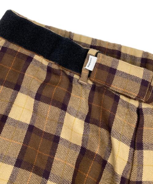 Graphpaper（グラフペーパー）Graphpaper (グラフペーパー) Wool check cook pants ブラウン サイズ:Fの古着・服飾アイテム