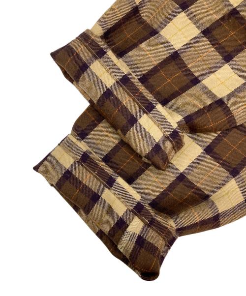 Graphpaper（グラフペーパー）Graphpaper (グラフペーパー) Wool check cook pants ブラウン サイズ:Fの古着・服飾アイテム