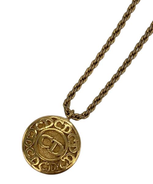 Christian Dior（クリスチャン ディオール）Christian Dior (クリスチャン ディオール) CDロゴネックレス ゴールドの古着・服飾アイテム