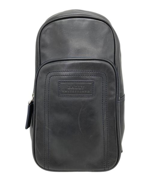 BALLY（バリー）BALLY (バリー) レザーボディーバッグ ブラックの古着・服飾アイテム