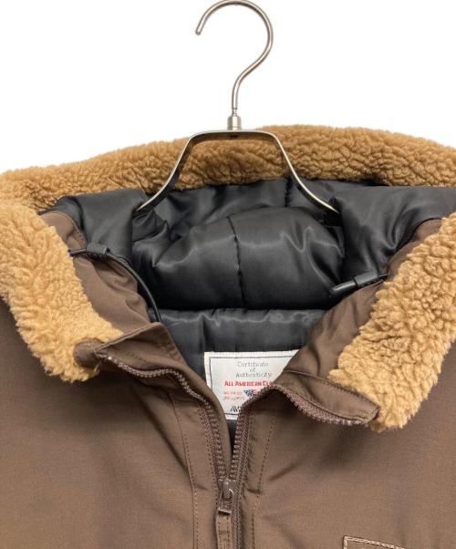AVIREX（アヴィレックス）AVIREX (アヴィレックス) B-3 HOODIE フライトジャケット ブラウン サイズ:XLの古着・服飾アイテム