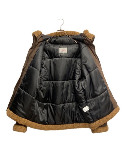 AVIREX（アヴィレックス）AVIREX (アヴィレックス) B-3 HOODIE フライトジャケット ブラウン サイズ:XLの古着・服飾アイテム