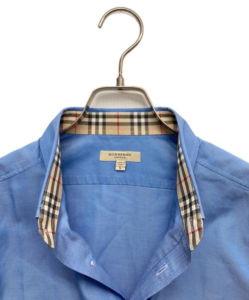 BURBERRY LONDON（バーバリーロンドン）BURBERRY LONDON (バーバリーロンドン) ロングスリーブシャツ ブルー サイズ:Lの古着・服飾アイテム