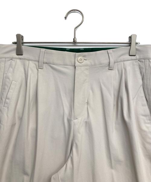 adidas（アディダス）adidas (アディダス) ツイストウィーブ 撥水 スリーストライプス アンクルパンツ ベージュ サイズ:W88 未使用品の古着・服飾アイテム