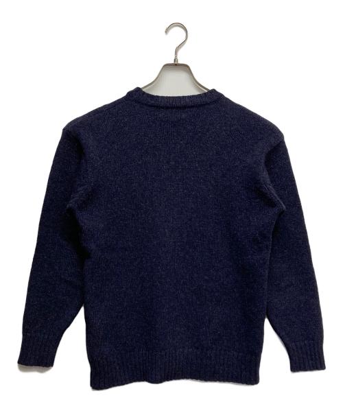 POLO RALPH LAUREN（ポロ・ラルフローレン）POLO RALPH LAUREN (ポロ・ラルフローレン) クルーネックニット ネイビー サイズ:Lの古着・服飾アイテム
