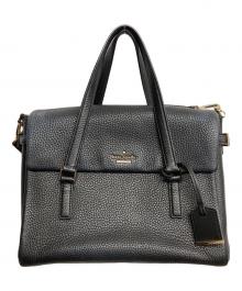 Kate Spade（ケイトスペード）の古着「レザー2WAYバッグ」｜ブラック