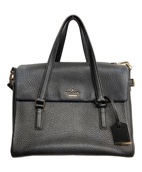 Kate Spade（ケイトスペード）Kate Spade (ケイトスペード) レザー2WAYバッグ ブラックの古着・服飾アイテム