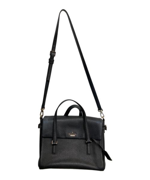Kate Spade（ケイトスペード）Kate Spade (ケイトスペード) レザー2WAYバッグ ブラックの古着・服飾アイテム