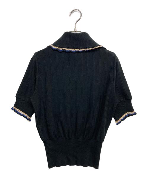 Vivienne Westwood RED LABEL（ヴィヴィアンウエストウッドレッドレーベル）Vivienne Westwood RED LABEL (ヴィヴィアンウエストウッドレッドレーベル) ニットポロシャツ ブラック サイズ:2の古着・服飾アイテム