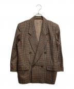 Burberry'sバーバリー）の古着「ダブルチェックジャケット」｜ブラウン