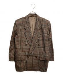 Burberry's（バーバリー）の古着「ダブルチェックジャケット」｜ブラウン