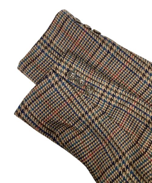 Burberry's（バーバリー）Burberry's (バーバリー) ダブルチェックジャケット ブラウン サイズ:7ARの古着・服飾アイテム