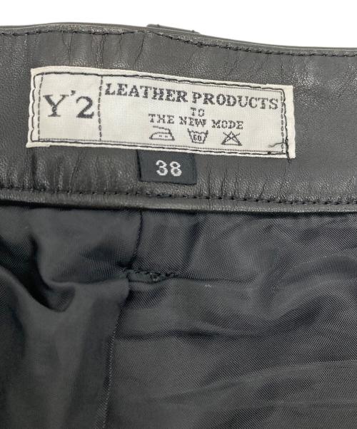 Y'2 leather（ワイツーレザー）Y'2 leather (ワイツーレザー) パンツ ブラック サイズ:38の古着・服飾アイテム
