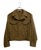 MILITARYミリタリー）の古着「アイクジャケット」｜ブラウン